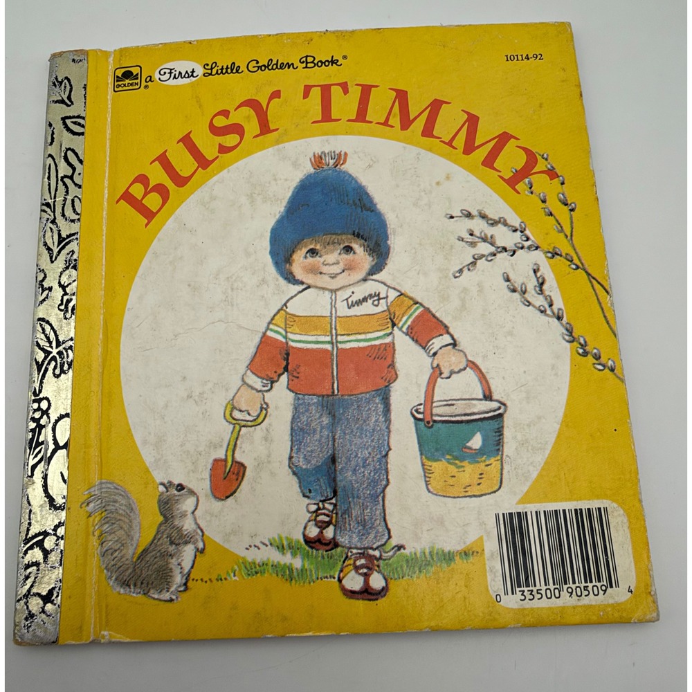 Busy Timmy First Little Golden Book 1982 Vintage Kathryn Byron Jackson K065